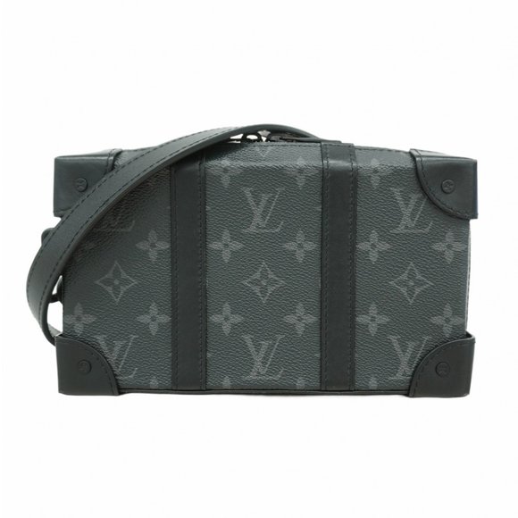 LOUIS VUITTON Other - Louis Vuitton Shoulder Bag Monogram Eclipse Soft Trunk Wallet M69838 Black Men's